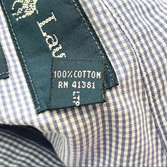 Ralph Lauren Button Down Shirt Blake Cotton Long Sleeve Men's size XL - Picture 7 of 7